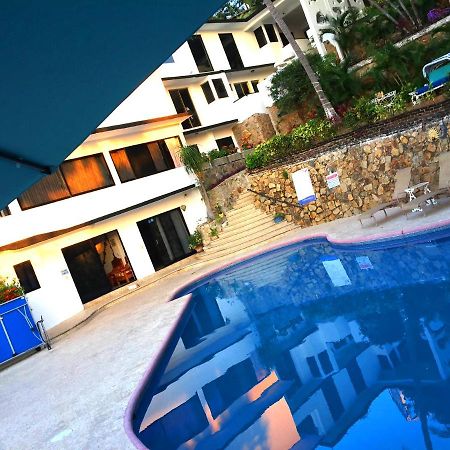 Villa Guitarron Gran Terraza Vista Espectacular 6 Huespedes Piscina Gigante 阿卡普尔科 外观 照片