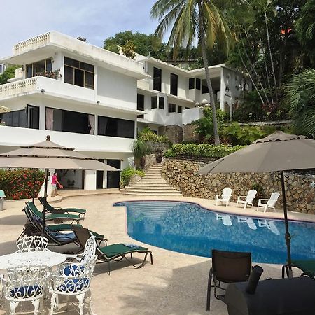 Villa Guitarron Gran Terraza Vista Espectacular 6 Huespedes Piscina Gigante 阿卡普尔科 外观 照片