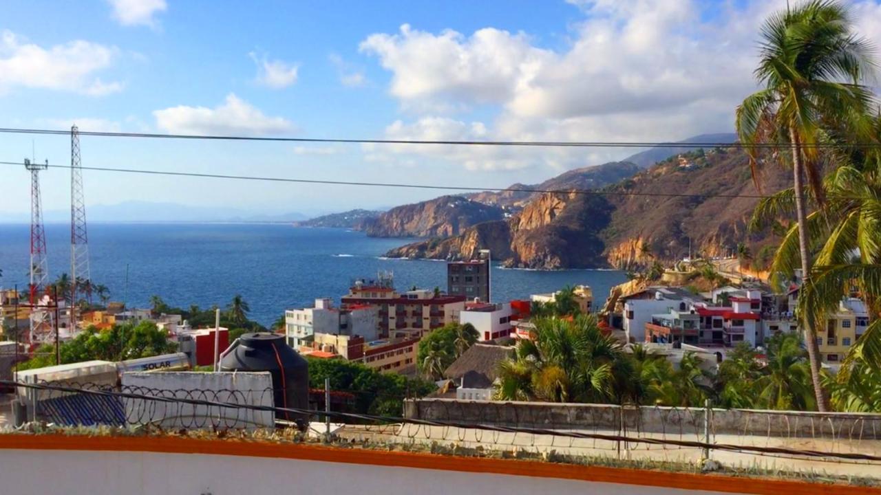Villa Guitarron Gran Terraza Vista Espectacular 6 Huespedes Piscina Gigante 阿卡普尔科 外观 照片