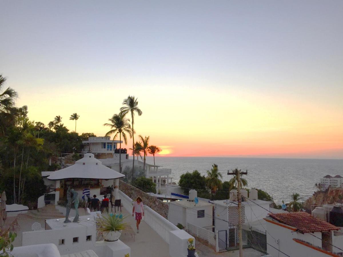 Villa Guitarron Gran Terraza Vista Espectacular 6 Huespedes Piscina Gigante 阿卡普尔科 外观 照片