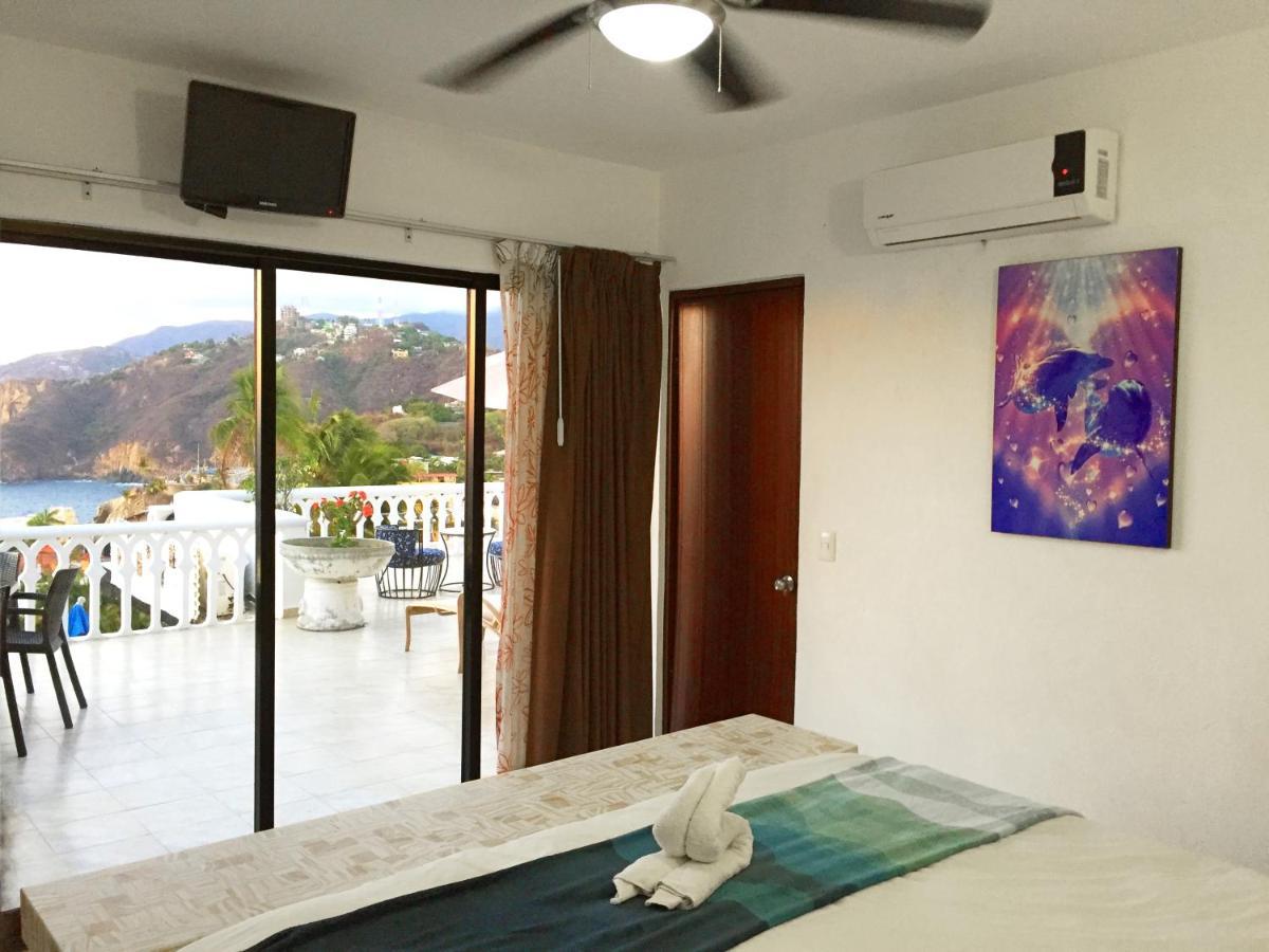 Villa Guitarron Gran Terraza Vista Espectacular 6 Huespedes Piscina Gigante 阿卡普尔科 外观 照片