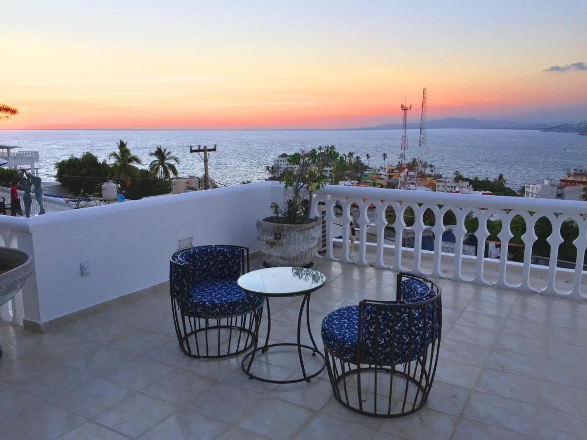 Villa Guitarron Gran Terraza Vista Espectacular 6 Huespedes Piscina Gigante 阿卡普尔科 外观 照片