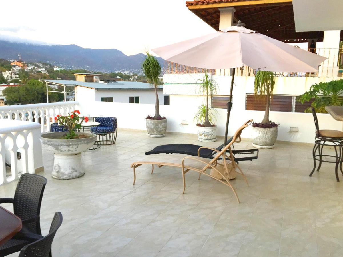Villa Guitarron Gran Terraza Vista Espectacular 6 Huespedes Piscina Gigante 阿卡普尔科 外观 照片