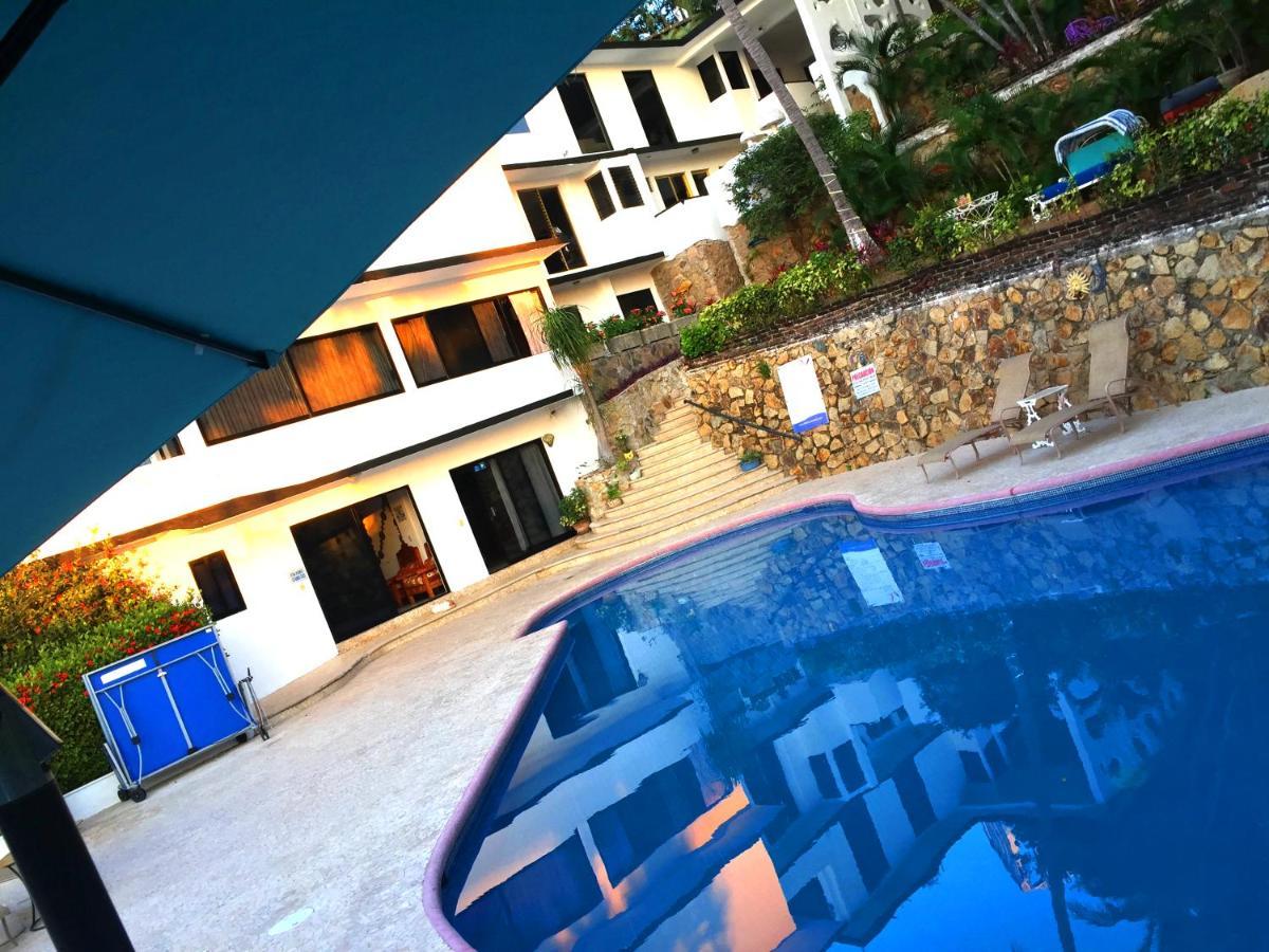 Villa Guitarron Gran Terraza Vista Espectacular 6 Huespedes Piscina Gigante 阿卡普尔科 外观 照片
