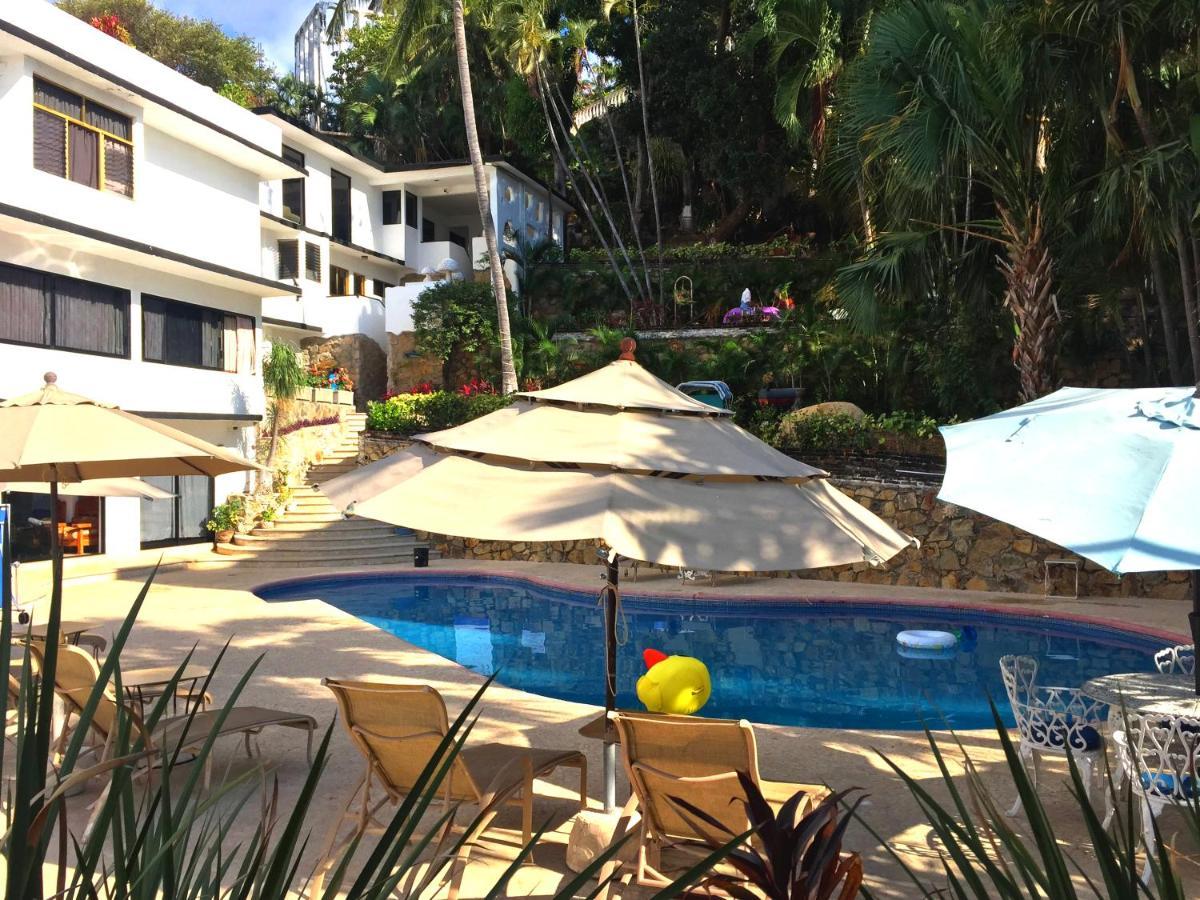Villa Guitarron Gran Terraza Vista Espectacular 6 Huespedes Piscina Gigante 阿卡普尔科 外观 照片
