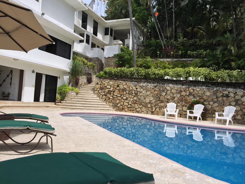 Villa Guitarron Gran Terraza Vista Espectacular 6 Huespedes Piscina Gigante 阿卡普尔科 外观 照片