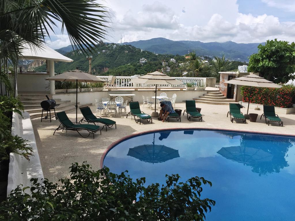 Villa Guitarron Gran Terraza Vista Espectacular 6 Huespedes Piscina Gigante 阿卡普尔科 外观 照片