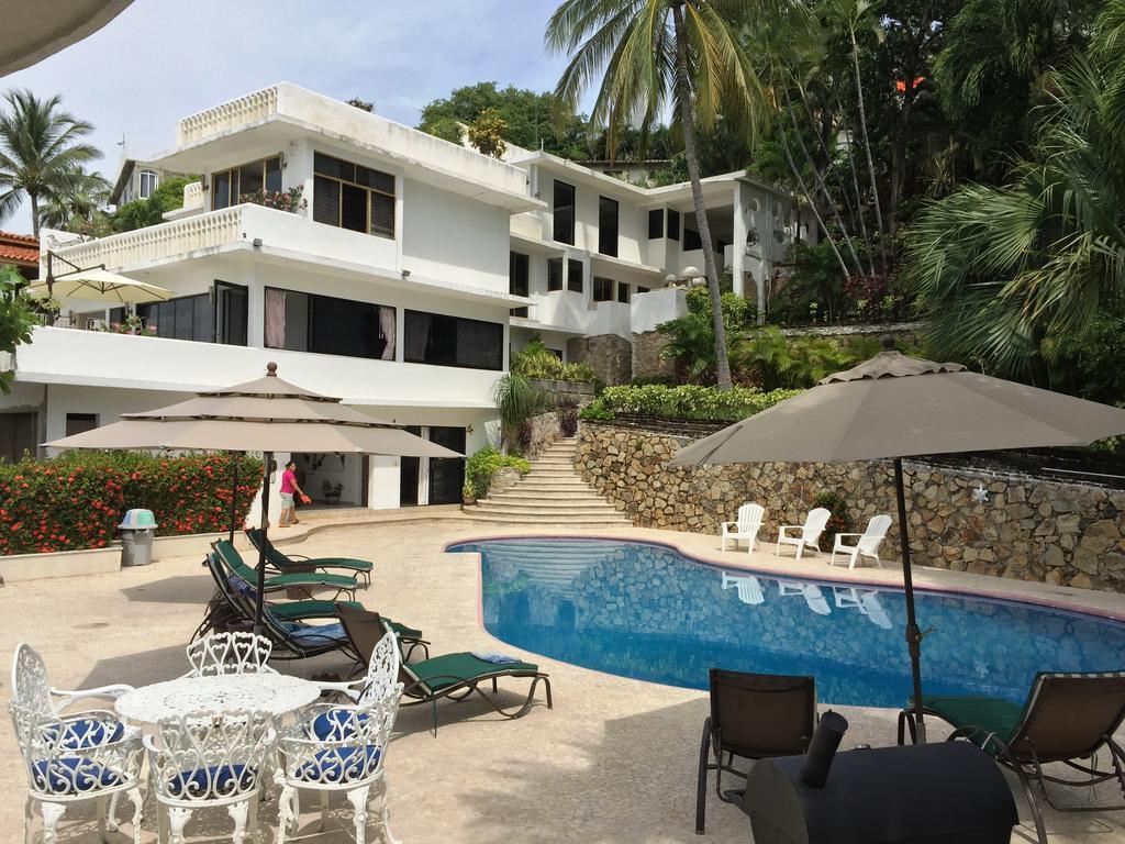 Villa Guitarron Gran Terraza Vista Espectacular 6 Huespedes Piscina Gigante 阿卡普尔科 外观 照片
